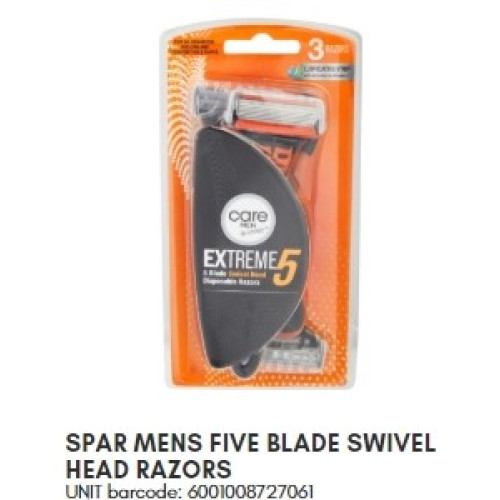 SPAR CARE M RAZOR EXTREM 5 BLADE 3' (RF)